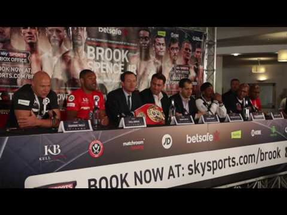 KELL BROOK v ERROL SPENCE - *FULL & UNCUT* HEATED PRESS CONFERENCE / BROOK v SPENCE
