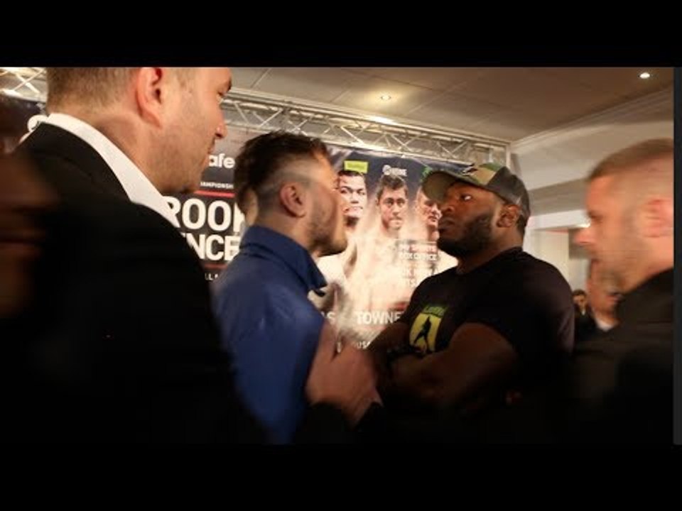 'WOW HE'S STRONG!' - DAVE ALLEN v LENROY THOMAS INTENSE HEAD TO HEAD @ FINAL PRESS CONFERENCE