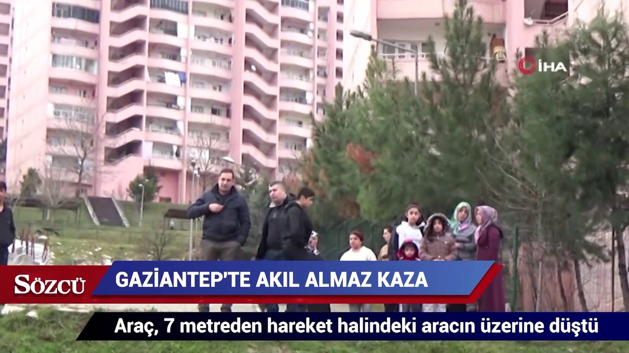 Gaziantep'te akıl almaz kaza