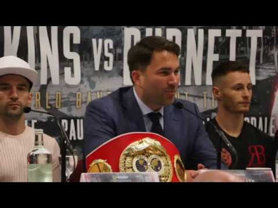 RYAN BURNETT v LEE HASKINS  *FULL & UNCUT* PRESS CONFERENCE - WITH EDDIE HEARN / 'BELFAST BOY'