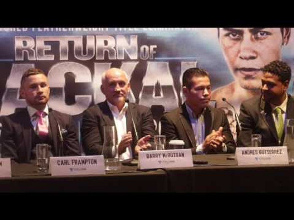 CARL FRAMPTON v ANDRES GUTIERREZ  -OFFICIAL PRESS CONFERENCE W/ BARRY McGUIGAN -RETURN OF THE JACKAL
