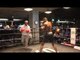 YOU SAUCY B*$*A%D!! LAWRENCE OKOLIE UNLEASHES THE POWER SHOTS ON THE PADS @ OPEN WORKOUTS