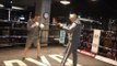 GO ON TRIPLE B! -REECE BARRY BOMBER BELLOTTI SHOWS HIS SPEED & SKILLS ON THE PADS WITH JIM McDONNELL