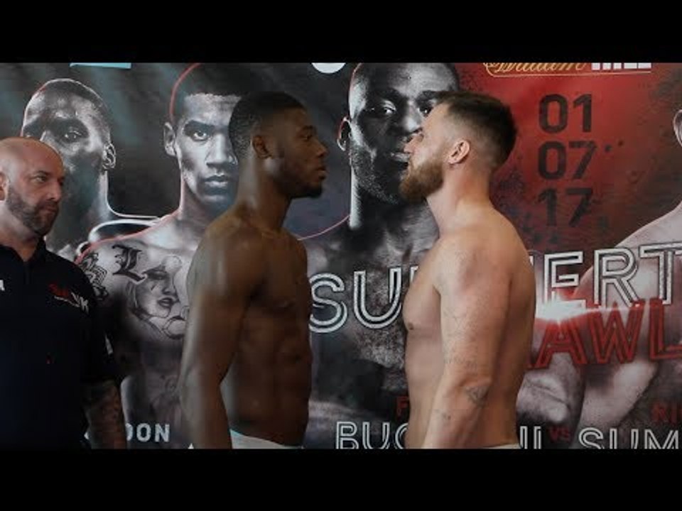 ISAAC CHAMBERLAIN v RYAN CRAWFORD - OFFICIAL WEIGH IN VIDEO / SUMMERTIME BRAWL