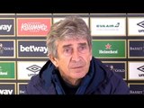 Manuel Pellegrini Full Pre-Match Press Conference - West Ham v Fulham - Premier League