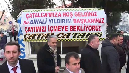 Yıldırım, Çatalca'da taksi durağını ziyaret etti - İSTANBUL