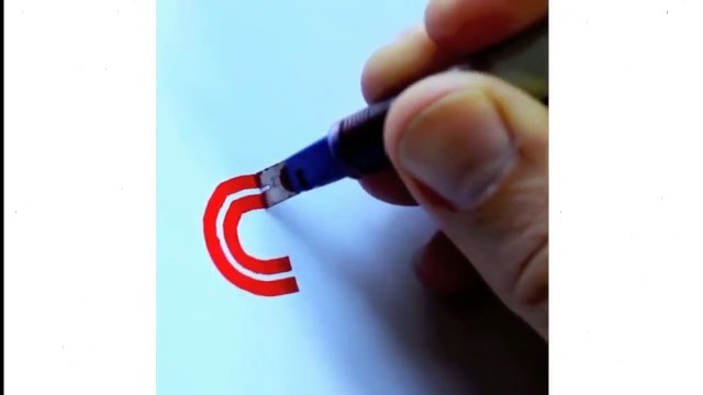 Il dessine tous les logos à 1 main ! Apple, Microsoft, StarWars, Disney...