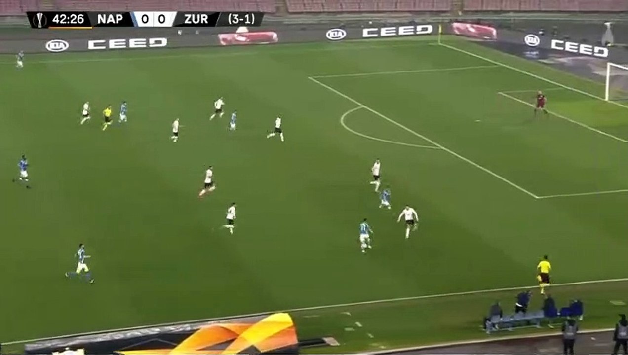 Simone Verdi Goal - Napoli vs FC Zürich 1-0 21/02/2019