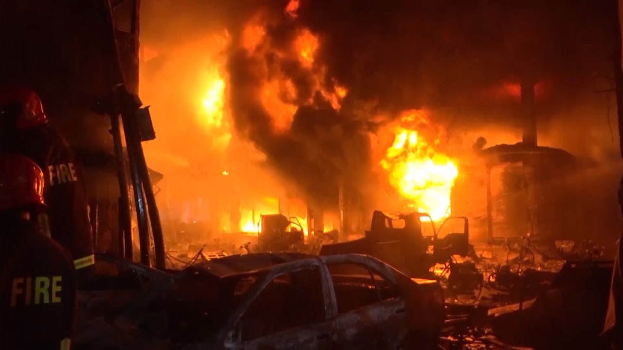 Deadly blaze in Dhaka