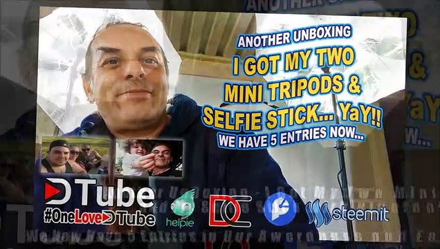 Another UnBoxing - I Got My Two Mini Tripods and My Selfie Stick with Bluetooth - We Now Have 5 Entries in Our Awareness and Engagement Contest