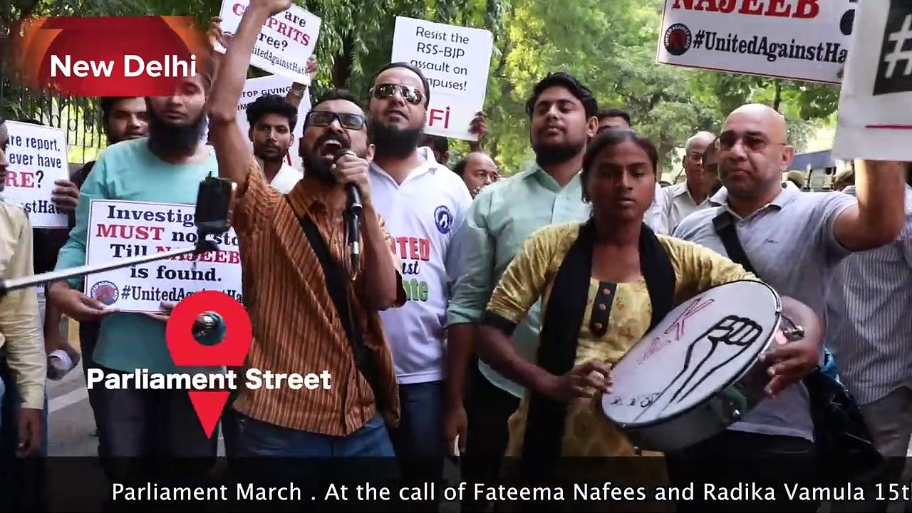 How after CBI closed the Najeeb missing case, mother leads protest.