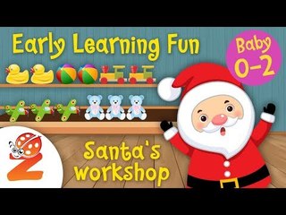 Early Learning Fun #4 | Santa's Workshop | Zouzounia Baby | Learn to Count | Educational