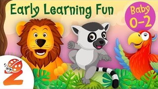 Early Learning Fun #8 Jungle Animals and their Sounds  Counting & Colors | Educational