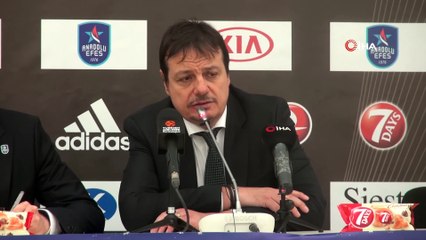 Ergin Ataman: “Olympiakos karşısında iyi savunma yaptık”