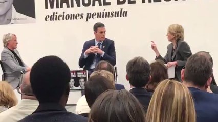 Mercedes Milá en el acto de presentación del libro de Pedro Sánchez