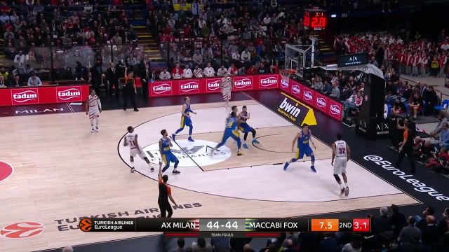 AX Armani Exchange Olimpia Milan - Maccabi FOX Tel Aviv Highlights | EuroLeague RS Round 23