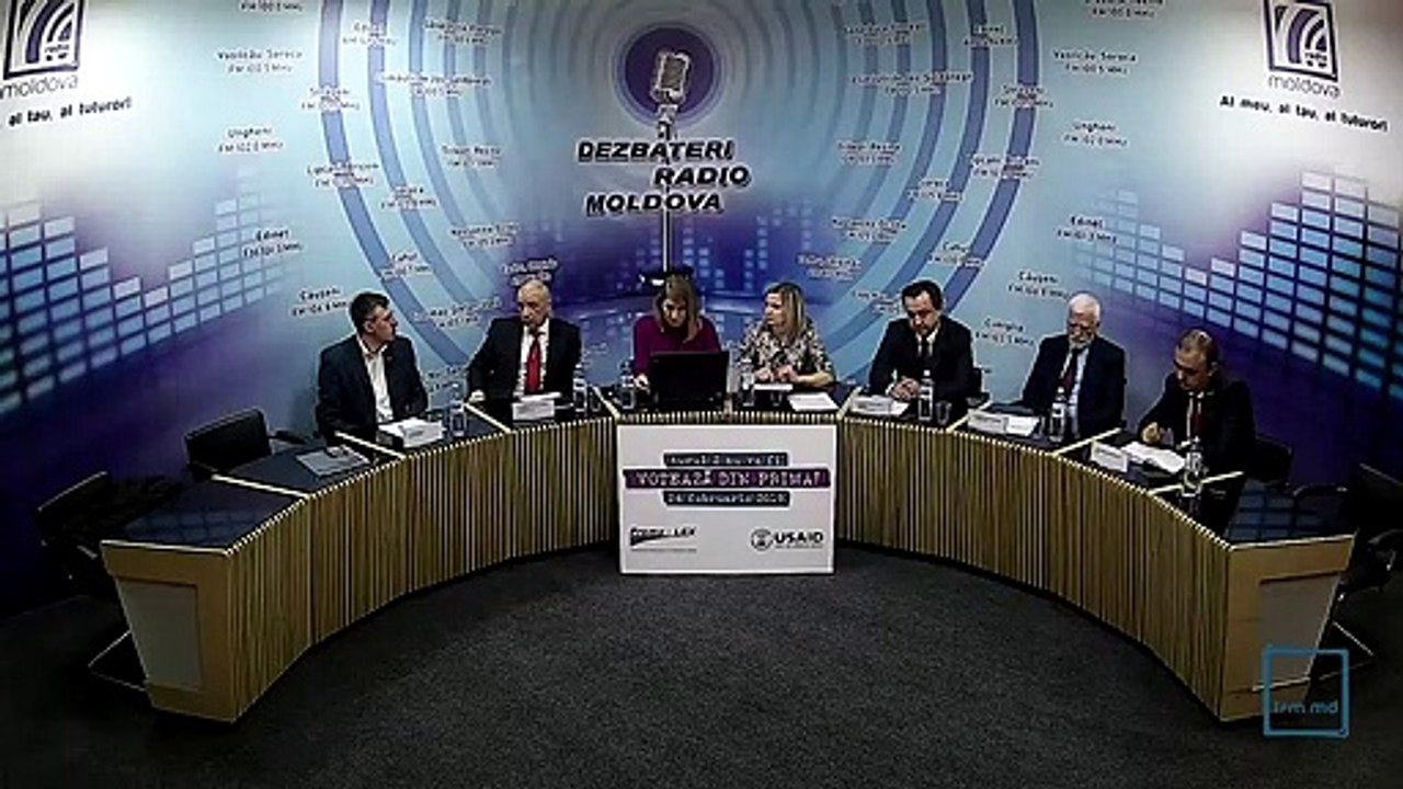 Dezbatere Electorală la Radio Moldova, 21 februarie 2019 (p. 2): Sergiu Mocanu (Antimafie), Dorin Chirtoacă (PL), Vitalie Gămurari (PD), Ştefan Urîtu (Voinţa Poporului)