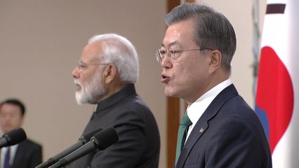 [한-인도 정상회담] "인도·한국, 서로 든든한 동반자 되길 기대" / YTN