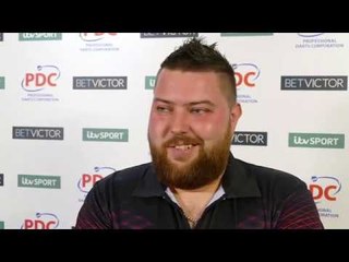 Michael Smith after his win over Ian White at the BetVictor Masters.