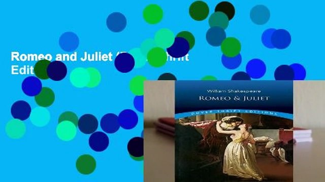 Romeo and Juliet (Dover Thrift Editions)