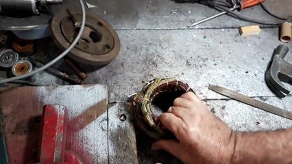 Como retirar as bobinas queimadas dos Motores
