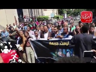 مسيرة الصحفيين من النقابة الى مكتب النائب العام