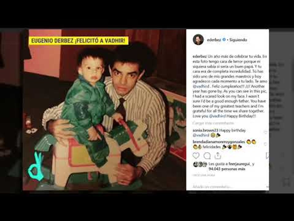 Eugenio Derbez felicita a su hijo Vadhir | De Primera Mano
