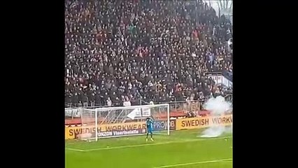 Vuurwerk in Ajax Utrecht 23.12.2018