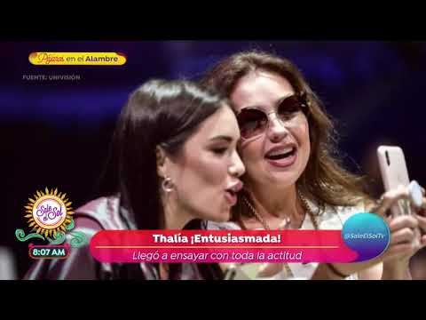 Thalía muestra el ensayo del concierto para premios Lo Nuestro | Sale el Sol