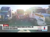 Piperos terminaron protesta en Puebla | Noticias con Ciro Gómez Leyva