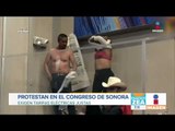 Un hombre y una mujer se desnudan en Sonora contra elevadas tarifas de luz | Noticias con Paco Zea