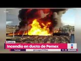 Así fue el incendio en un ducto de Pemex en Puebla | Noticias con Yuriria Sierra