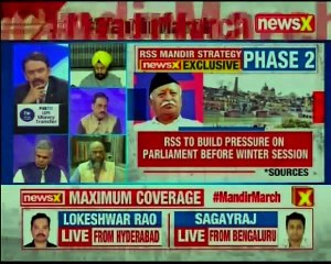 Скачать видео: 'Mandir March' in Ayodhya by VHP & Shiv Sena, The stategies to push  Ram Mandir will work .??