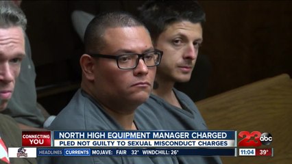 North High equipment manager pleas not guilty to sexual misconduct charges