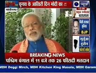 Narendra Modi urges record turnout on final election day