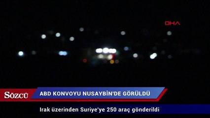 ABD konvoyu, Nusaybin’den görüntülendi