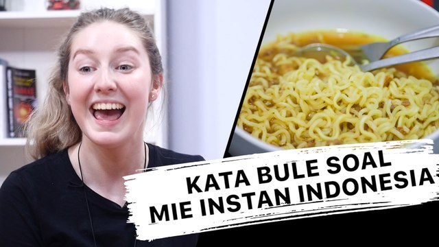 Ekspresi Bule saat Pertama Coba Mie Instan Indonesia