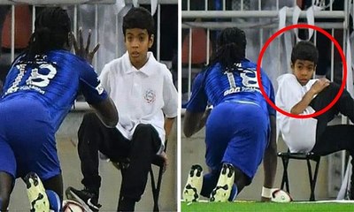 Gomis'in gol sevinci top toplayıcı çocuğu korkuttu