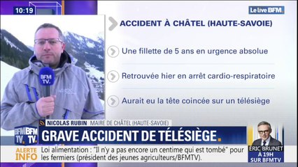 Fillette blessée sur un télésiège à Châtel: le maire affirme que les médecins sont "réservés" sur son état de santé