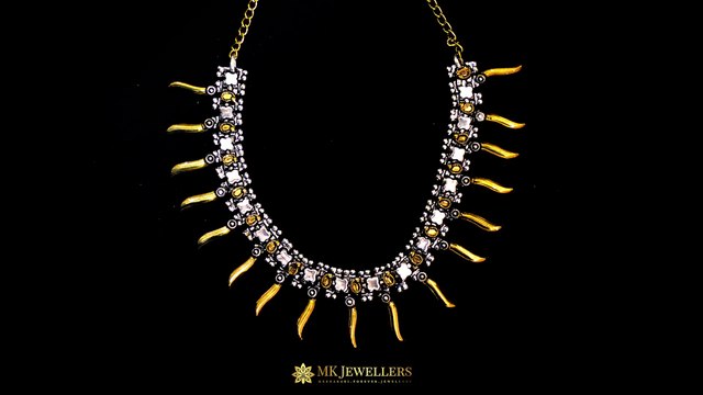 MK Jewellers- German Silver Necklace Collection
