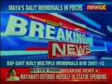 Mayawati Defends spending public money on statues.