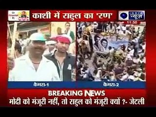 Rahul Gandhi's roadshow in Varanasi (1)