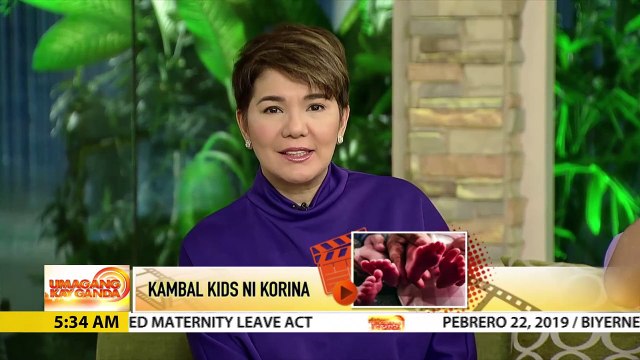 UKG: Korina Sanchez at Mar Roxas, winelcome ang kanilang twin babies !