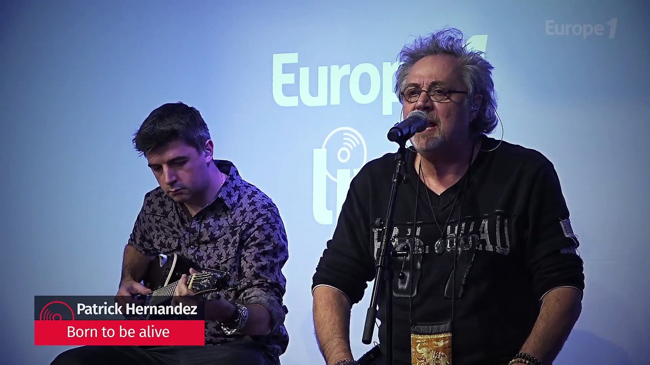 Patrick Hernandez interprète "Born to be alive" sur Europe 1