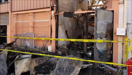 Incendie dans des locaux à Venissieux