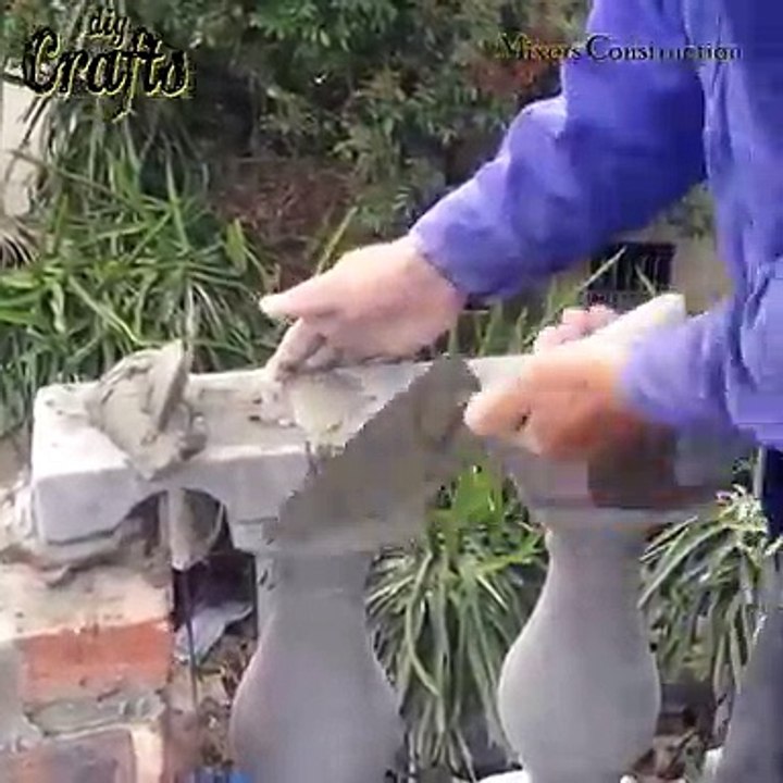How to make a concrete railing