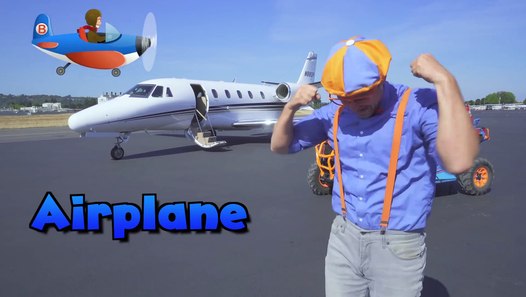 Blippi Flies in a Private Jet - Airplanes for Kids with The Airplane