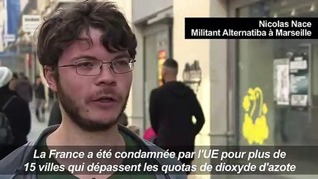 Marseille suffoque : des graffitis pour dénoncer la pollution