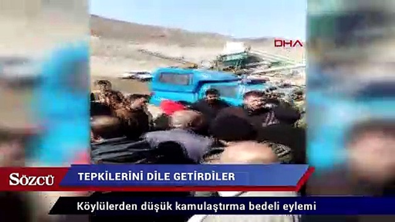 Köylülerden düşük kamulaştırma bedeli eylemi