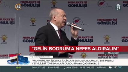 Cumhurbaşkanı Erdoğan Muğla'da konuştu